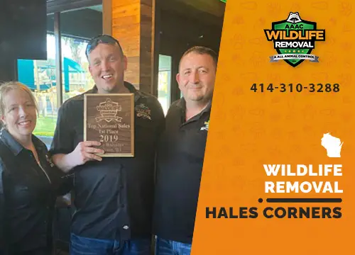 Hales Corners Wildlife Removal professional removing pest animal