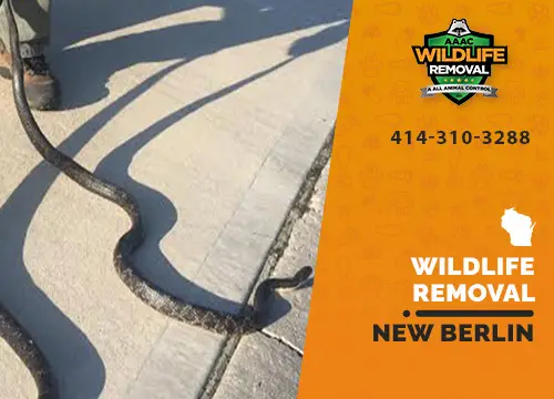 New Berlin Wildlife Removal professional removing pest animal