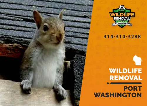 Port Washington Wildlife Removal professional removing pest animal