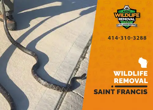 Saint Francis Wildlife Removal professional removing pest animal